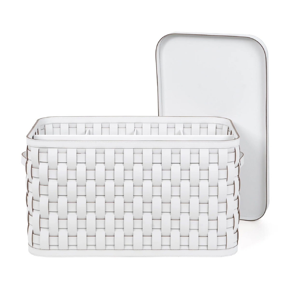   Woven Leather Shoes Basket | Oroa.com