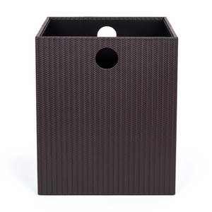   Genuine Leather Square Paper Bin L | Oroa.com