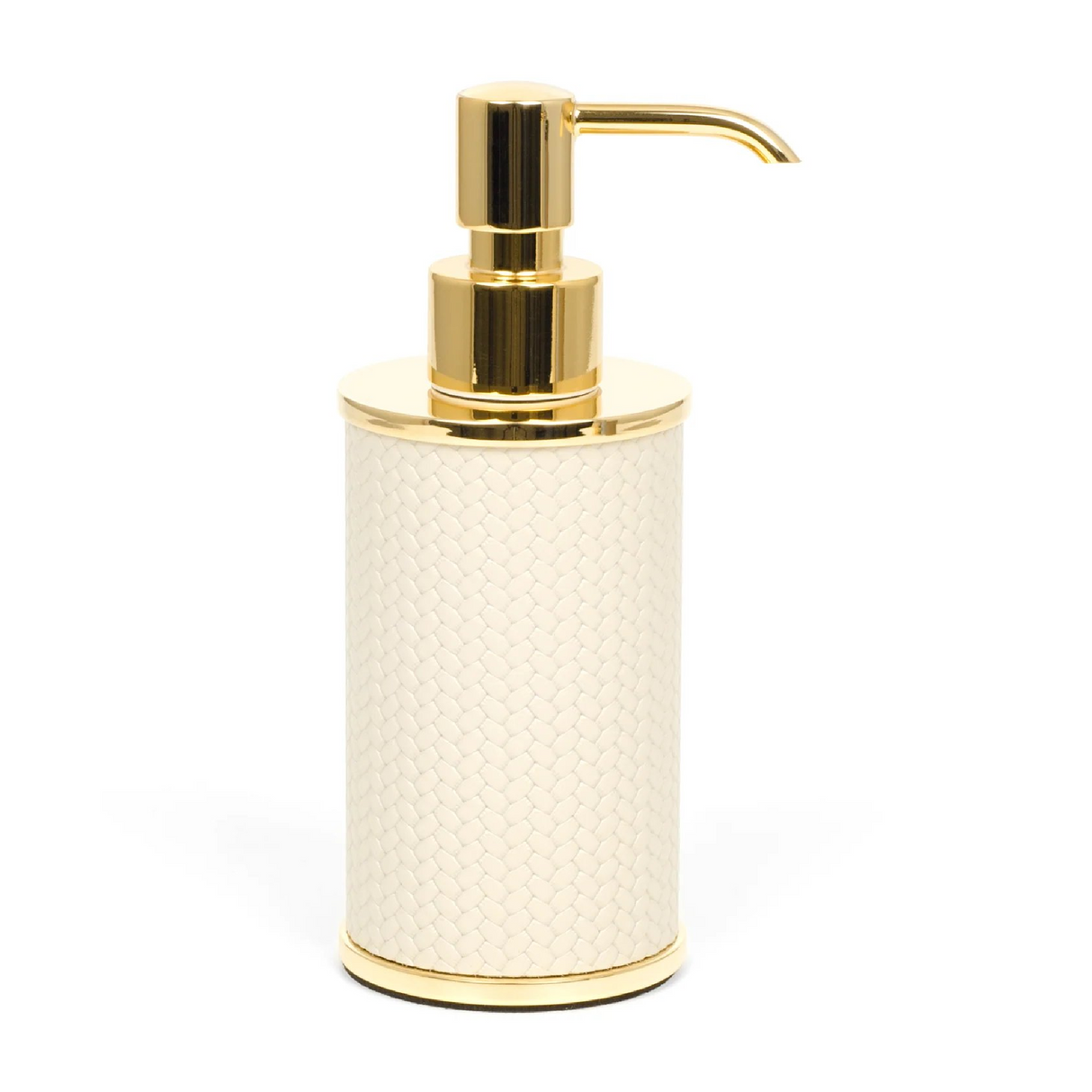   Leather Round Soap Dispenser | Oroa.com