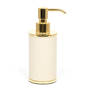   Leather Round Soap Dispenser | Oroa.com