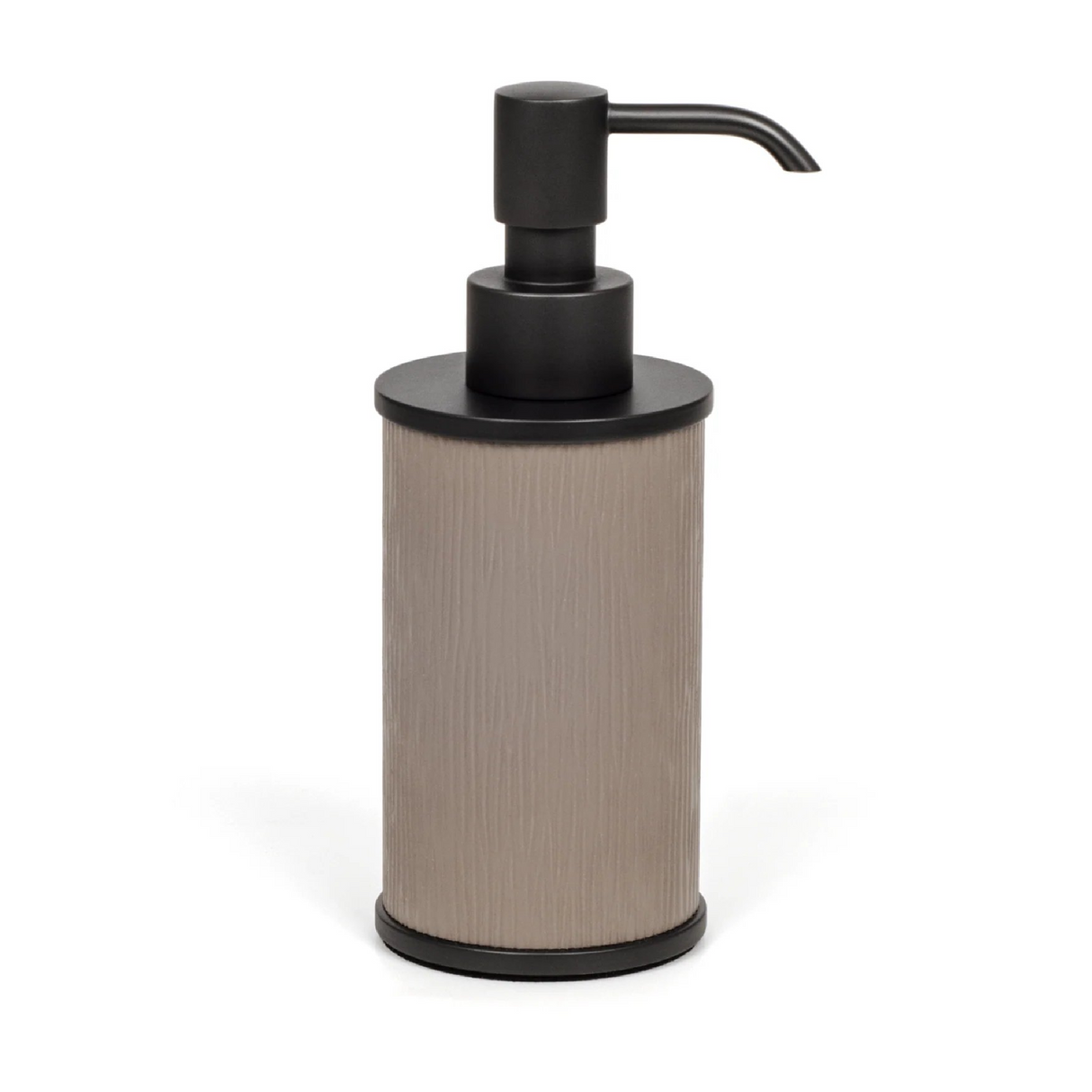   Leather Round Soap Dispenser | Oroa.com