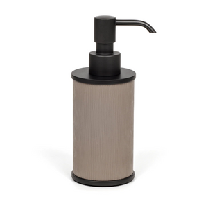   Leather Round Soap Dispenser | Oroa.com