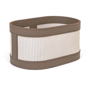   Woven Leather Washcloth Holder | Oroa.com