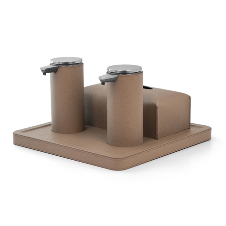   Leather Sanitizing Tray Set | Oroa.com