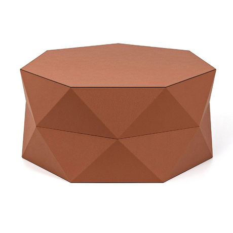   Leather Faceted Coffee Table | Oroa.com