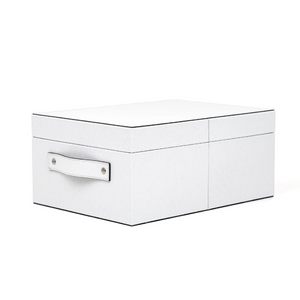   Calfskin Leather Closet Box | Oroa.com