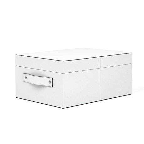   Calfskin Leather Closet Box | Oroa.com