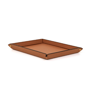   Rectangular Studded Leather Trinket Tray | Oroa.com
