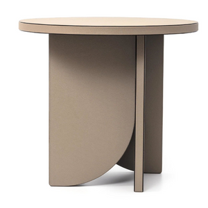   Leather Covered Side Table | Oroa.com