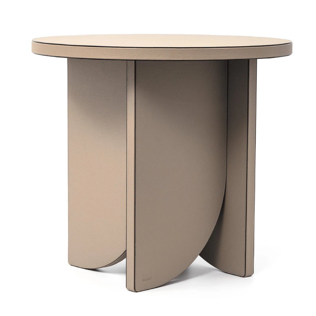   Leather Covered Side Table | Oroa.com