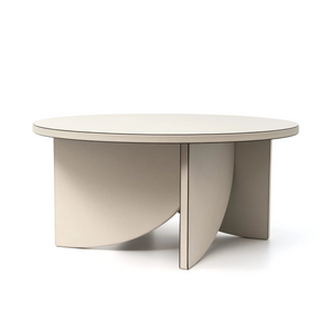   Leather Covered Side Table | Oroa.com