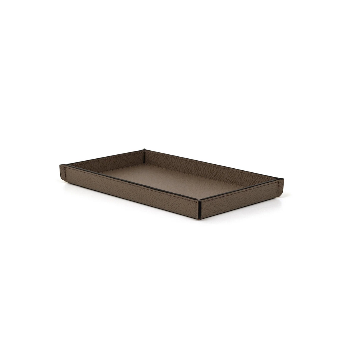   Rectangular Calfskin Leather Tray | Oroa.com