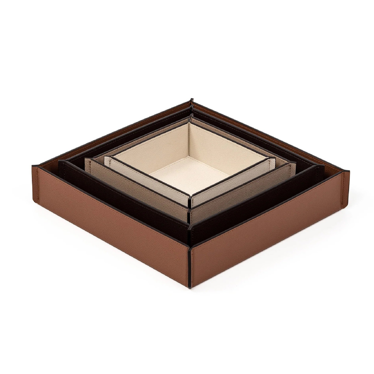   Square Leather Valet Tray | Oroa.com