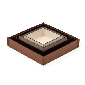   Square Leather Valet Tray | Oroa.com