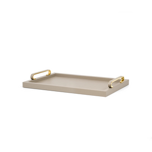   Leather Covered Wooden Tray | Oroa.com