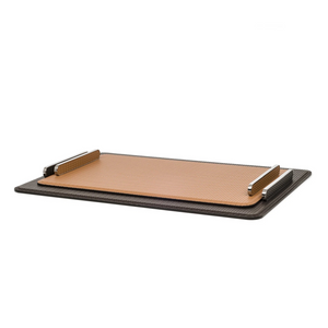   Leather Rectangular Decorative Tray | Oroa.com