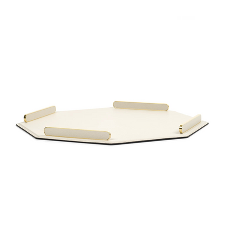   Leather Octagonal Decorative Tray | Oroa.com