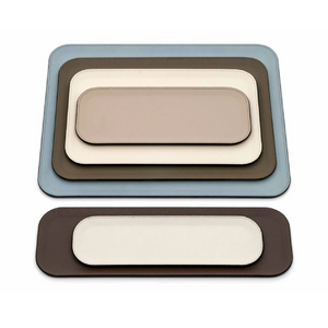   Rectangular Calf Leather Tray | Oroa.com