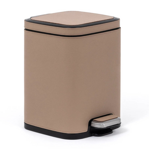   Leather Square Pedal Bin | Oroa.com