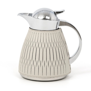  Leather Covered Steel Thermal Carafe | Oroa.com