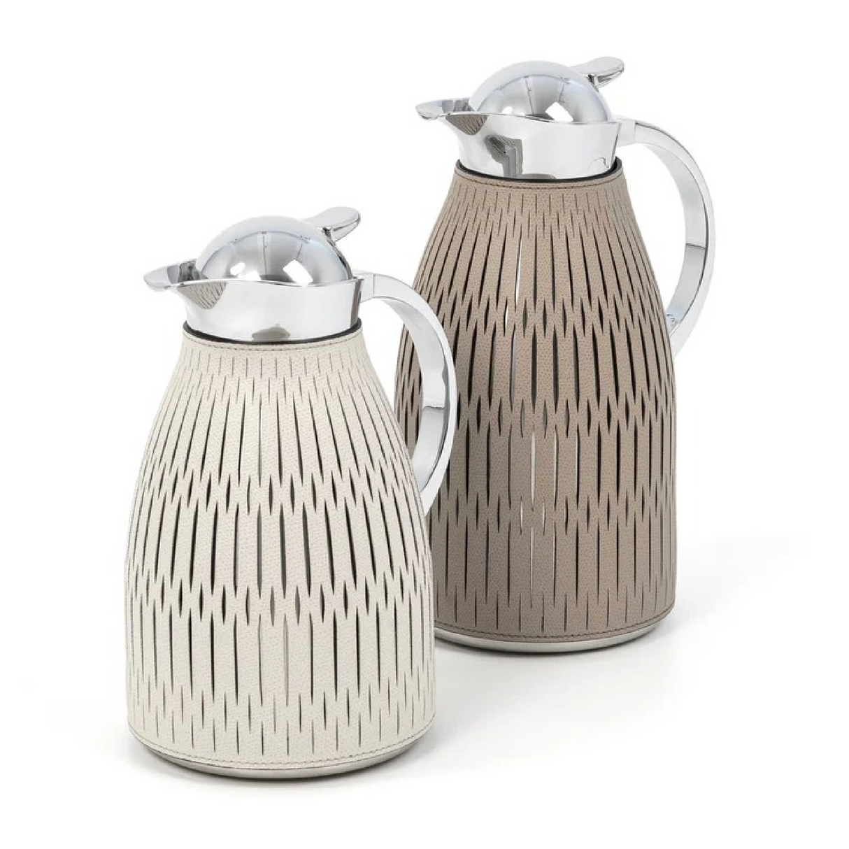   Leather Covered Steel Thermal Carafe | Oroa.com