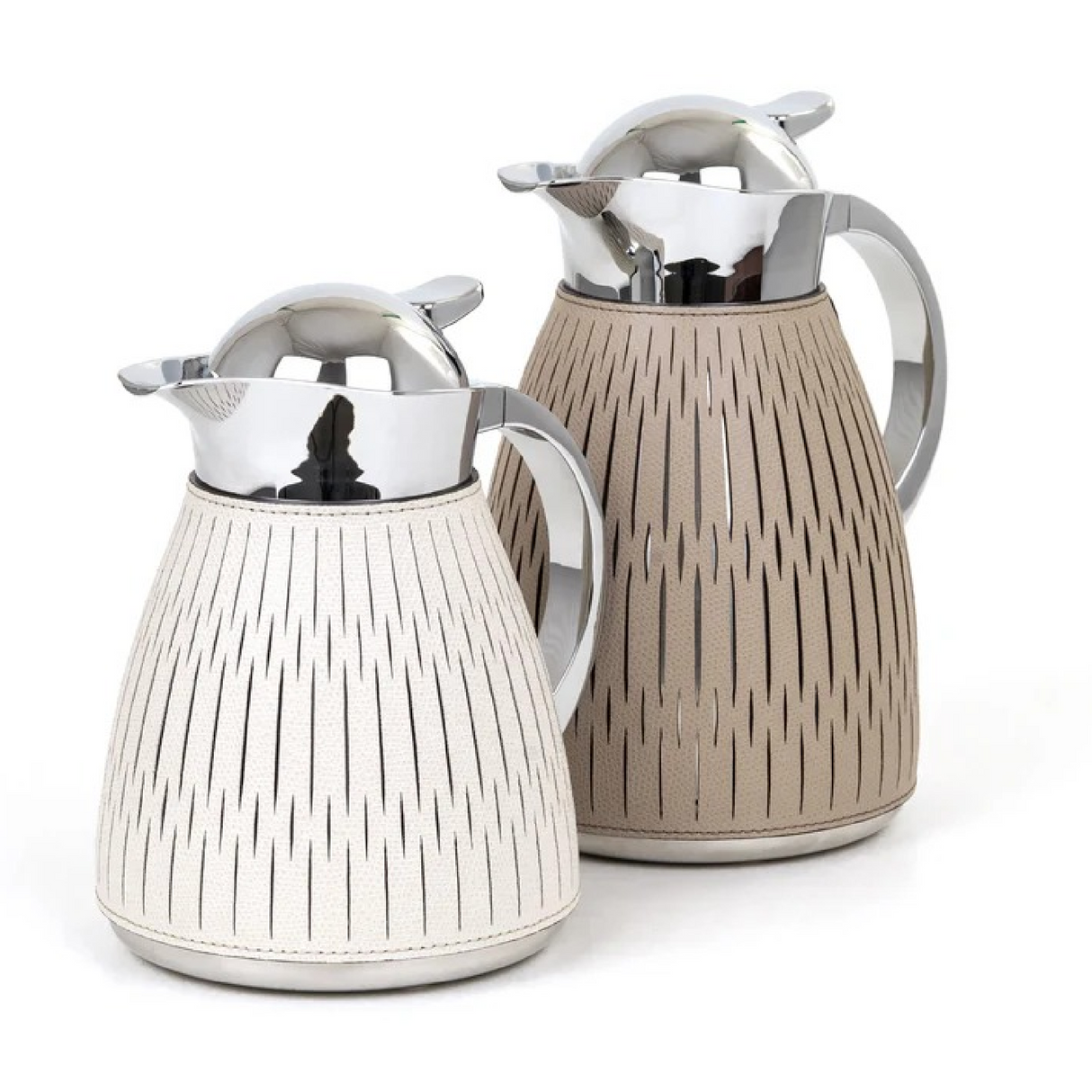   Leather Covered Steel Thermal Carafe | Oroa.com
