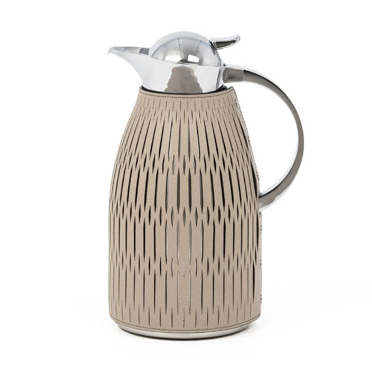   Leather Covered Steel Thermal Carafe | Oroa.com