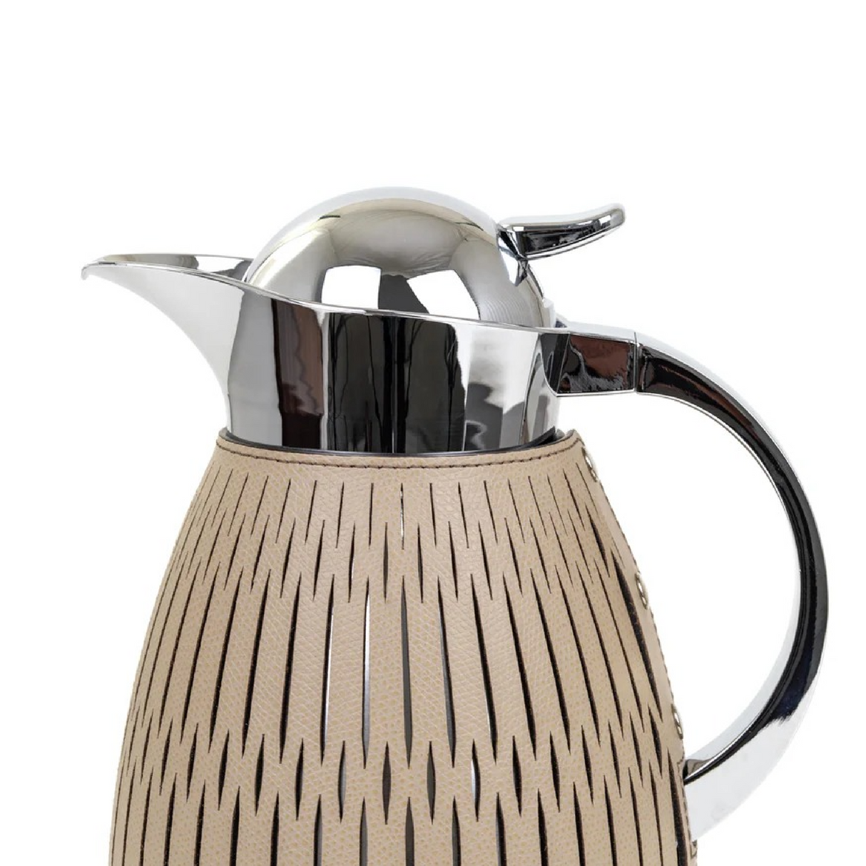  Leather Covered Steel Thermal Carafe | Oroa.com
