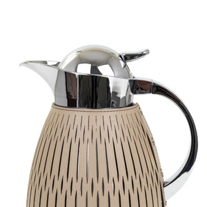   Leather Covered Steel Thermal Carafe | Oroa.com