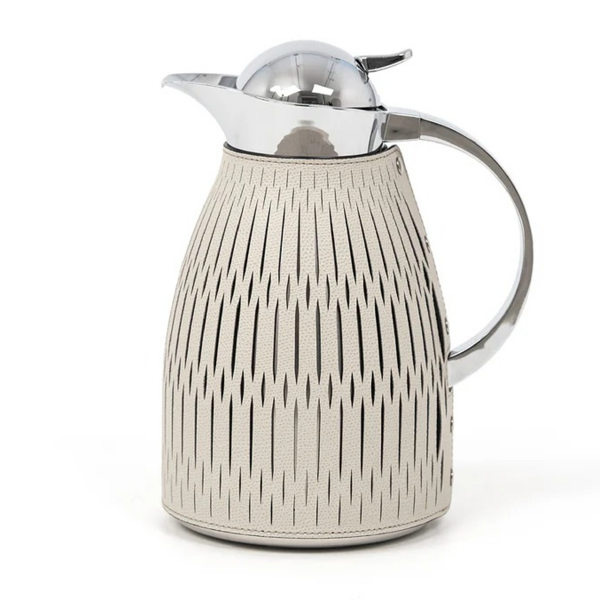   Leather Covered Steel Thermal Carafe | Oroa.com