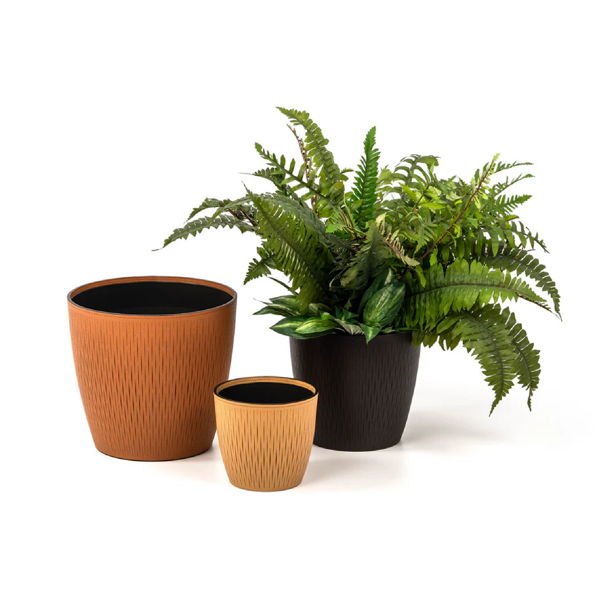   Leather Covered Vase | Oroa.com