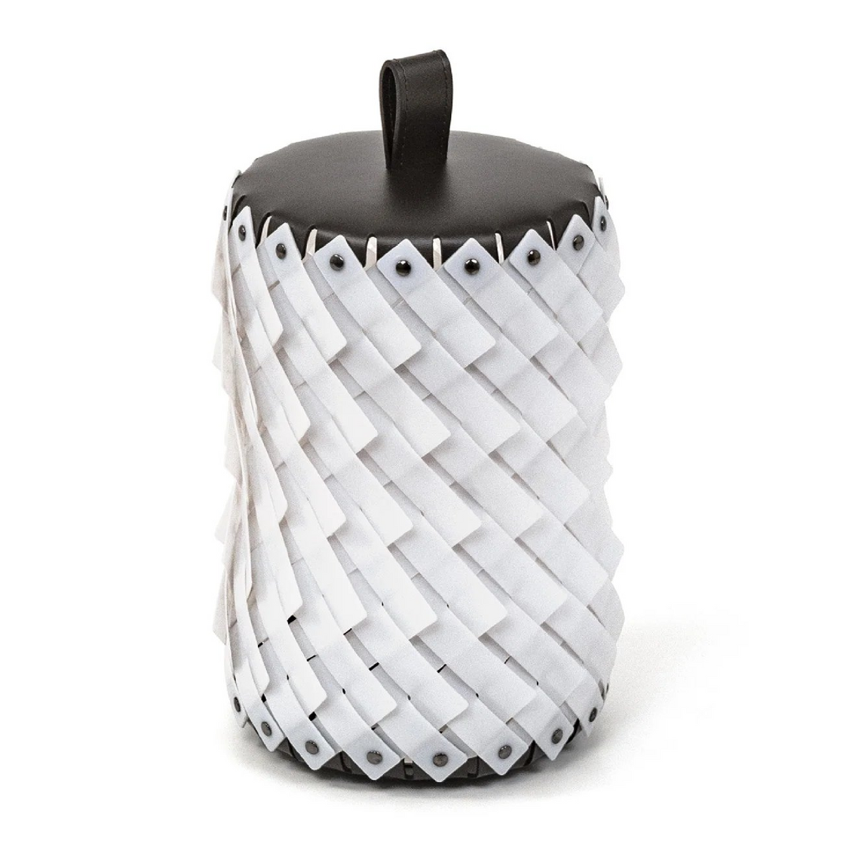   Woven Leather Table Lantern | Oroa.com