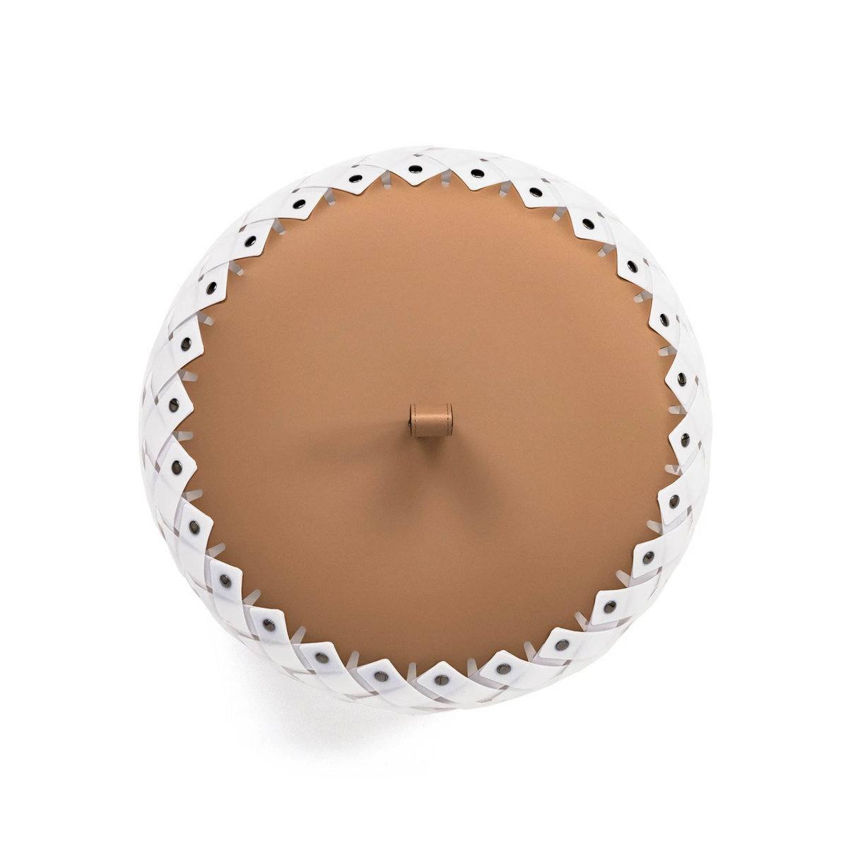   Woven Leather Floor Lantern | Oroa.com