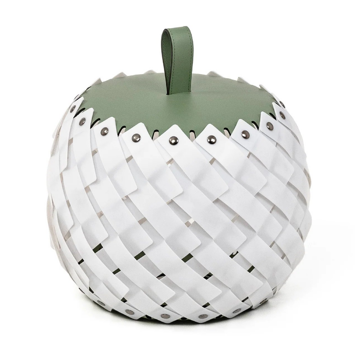   Woven Leather Floor Lantern | Oroa.com