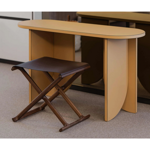   Outdoor Solid Walnut Folding Stool | Oroa.com