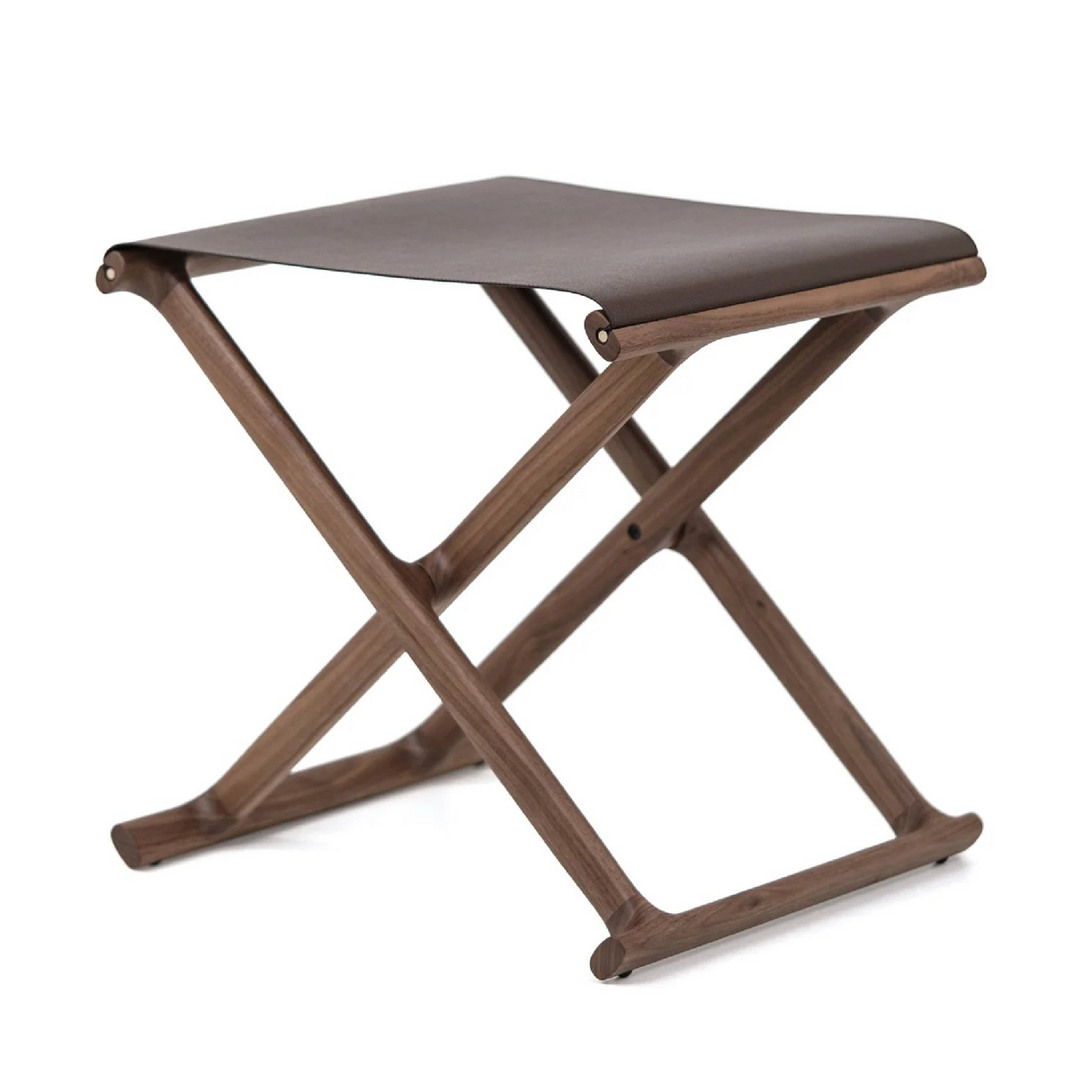   Outdoor Solid Walnut Folding Stool | Oroa.com