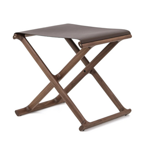   Outdoor Solid Walnut Folding Stool | Oroa.com