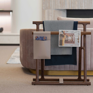   Solid Walnut Blanket Rack | Oroa.com
