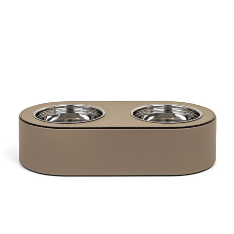   Leather Covered Pet Bowl | Oroa.com