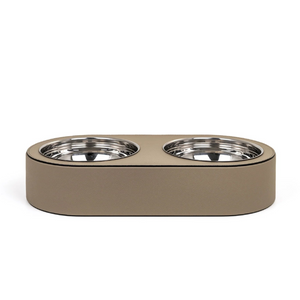   Leather Covered Pet Bowl | Oroa.com