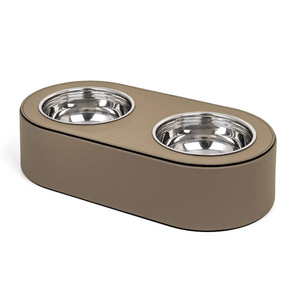   Leather Covered Pet Bowl | Oroa.com