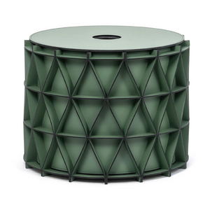   Round Leather Outdoor Basket S | Oroa.com