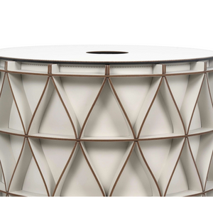   Regenerated-Leather Outdoor Basket | Oroa.com