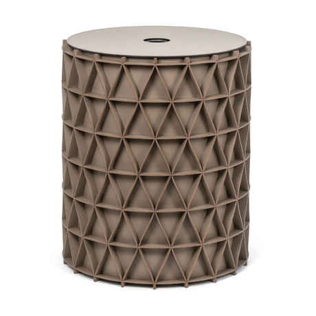  Regenerated-Leather Outdoor Basket | Oroa.com