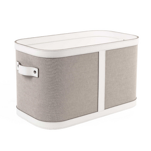   Leather Basket With Handles S | Oroa.com