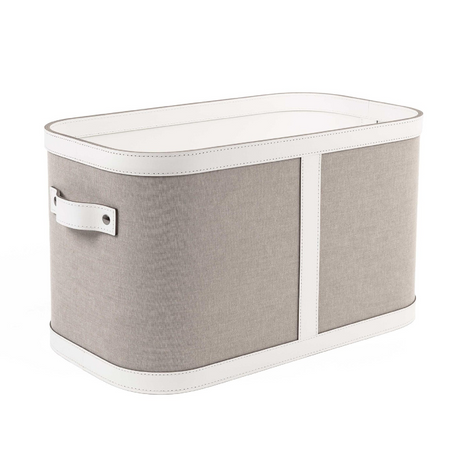   Leather Basket With Handles S | Oroa.com