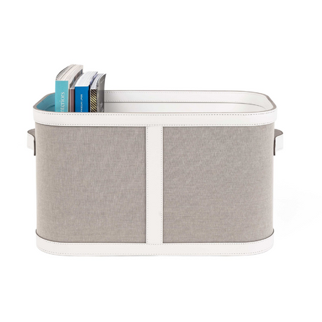   Leather Basket With Handles S | Oroa.com