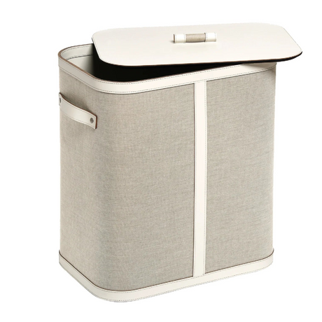   Leather Rectangular Basket | Oroa.com