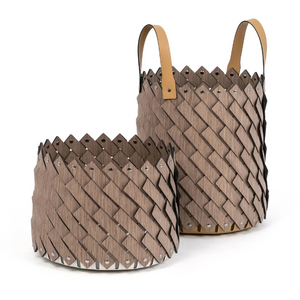   Wood Weave Square Basket S | Oroa.com
