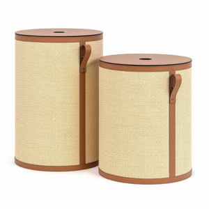  Straw Round Laundry Basket | Oroa.com
